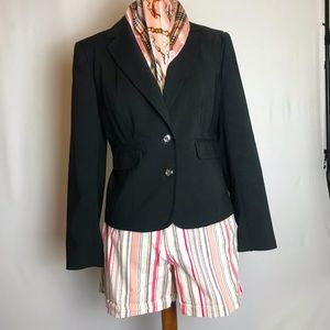 Vertical stripe shorts